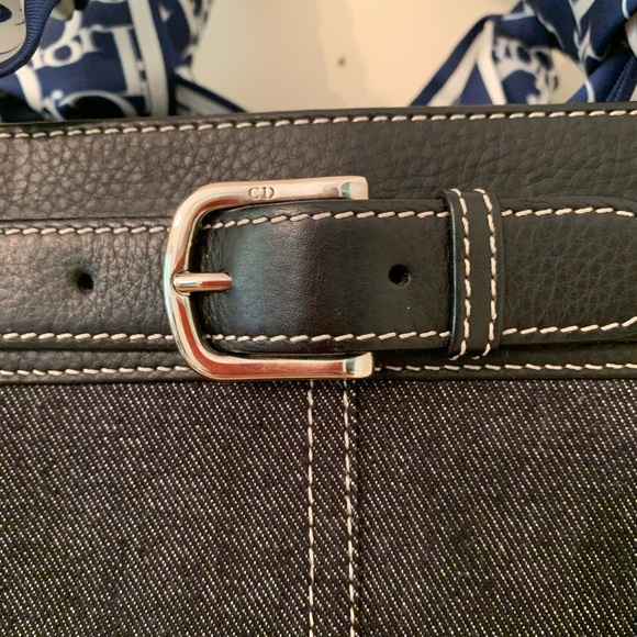 Vintage Dior denim buckle bag - Picture 2 of 12
